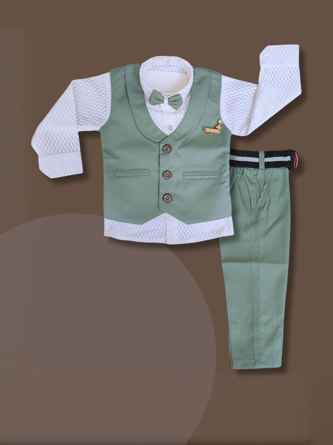 Qutie Ninja Boys Cotton Blend Suits