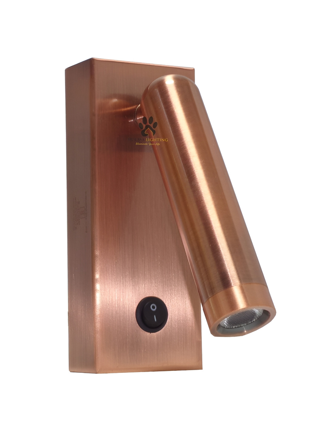 Mufasa Rose Gold Textured Abstract Shaped Aluminium Wall Lamp