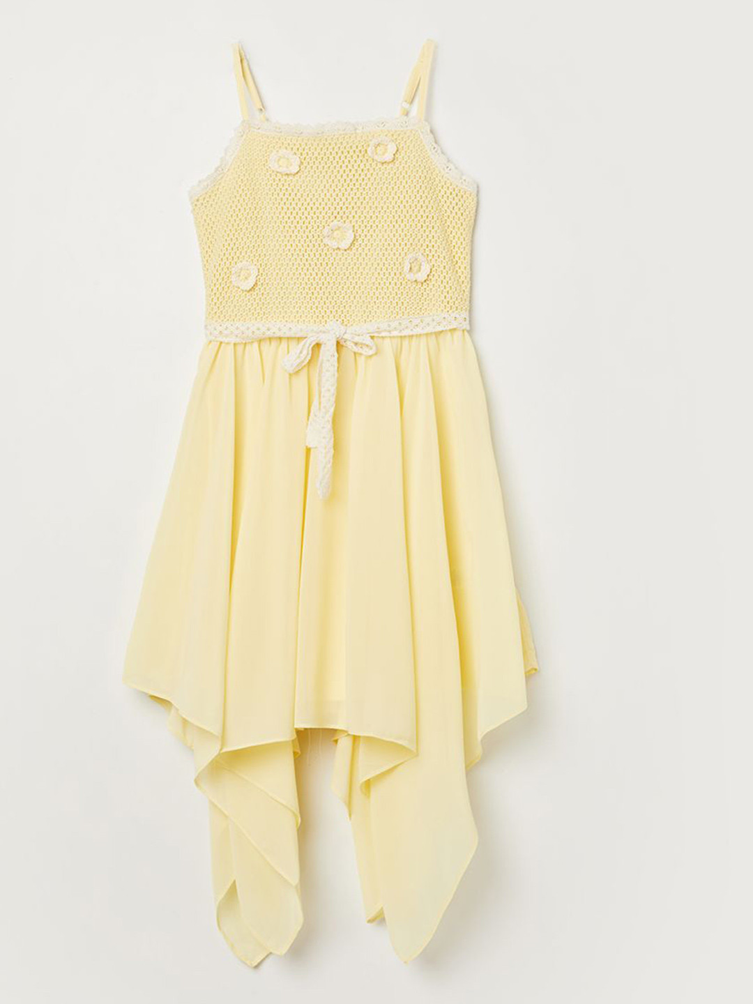 Fame Forever by Lifestyle Girls Self Design Shoulder Straps Applique Fit & Flare Dress