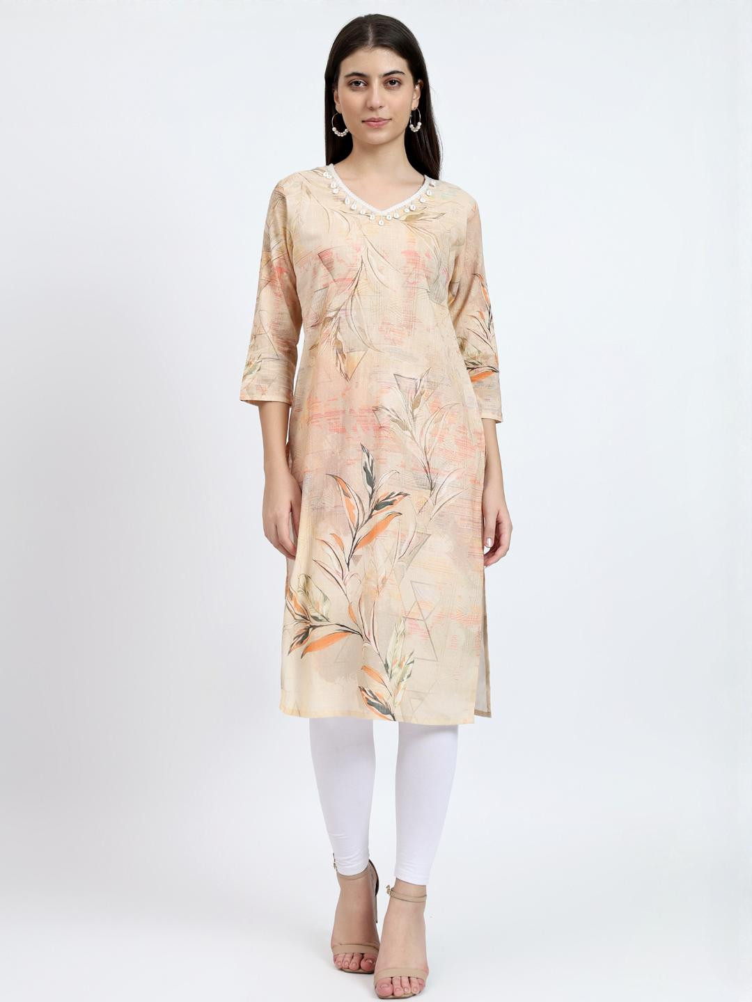 RAISHREE Women Digital Printed Cotton Kurta