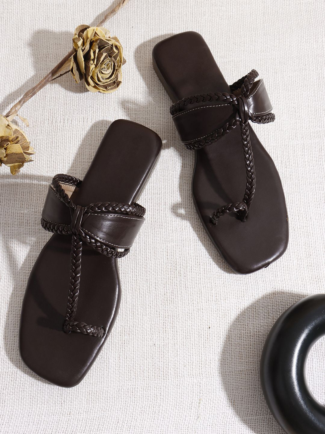 Try Me Women One Toe Soft Sole Slip-On Flats