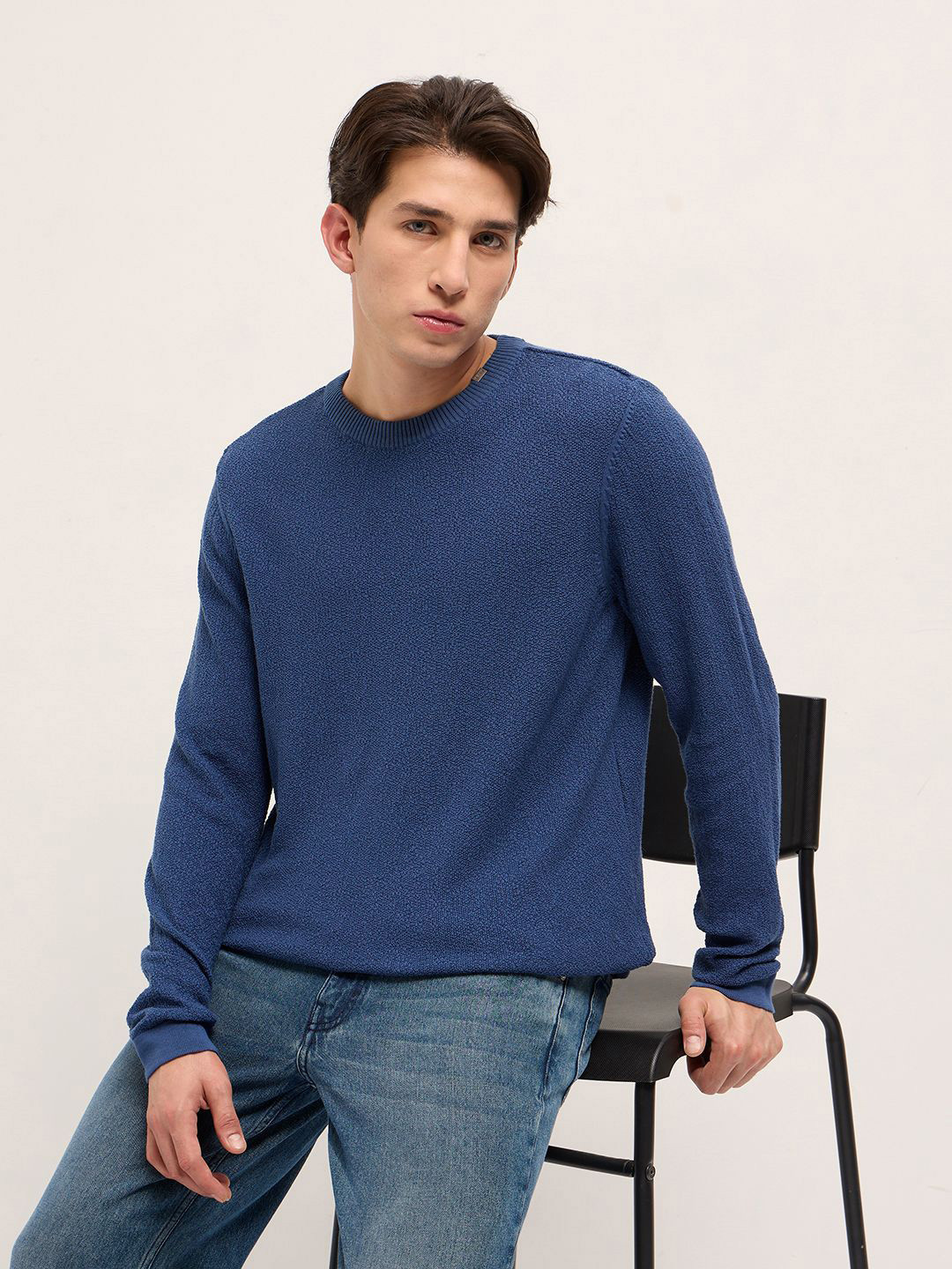 THE BEAR HOUSE Flat Knit Pure Cotton T-Shirt
