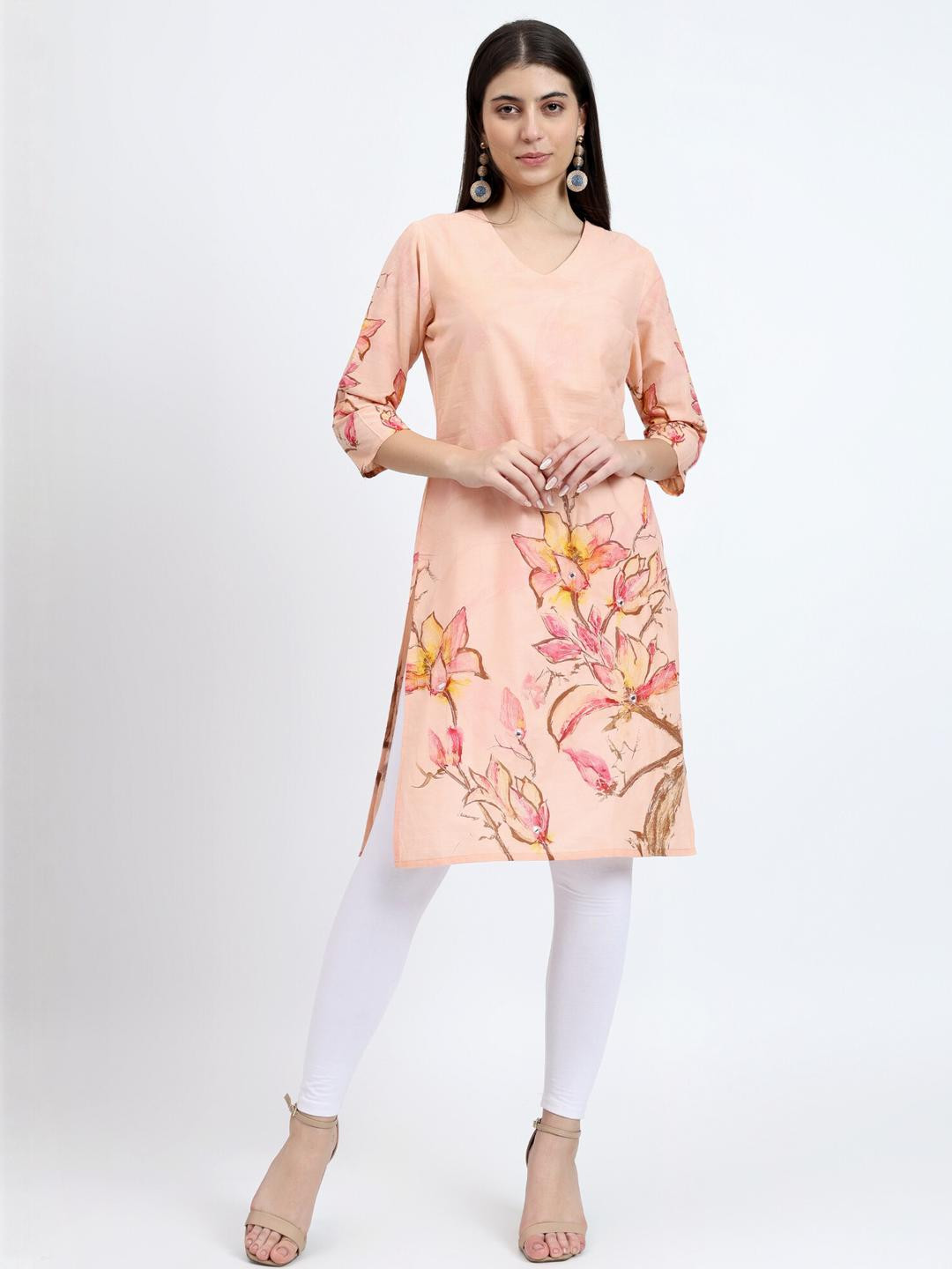 RAISHREE Women Digital Printed Cotton Kurta