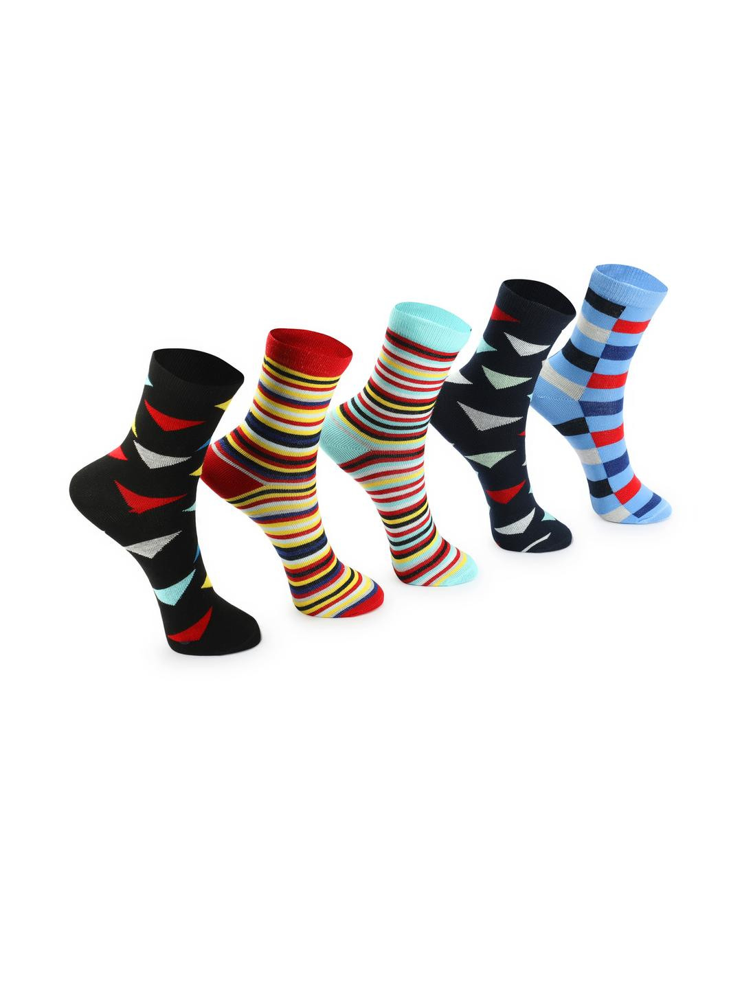 PRIMESOX MOVE ON Boys Pack Of 5 Printed Cotton Ankle Length Socks