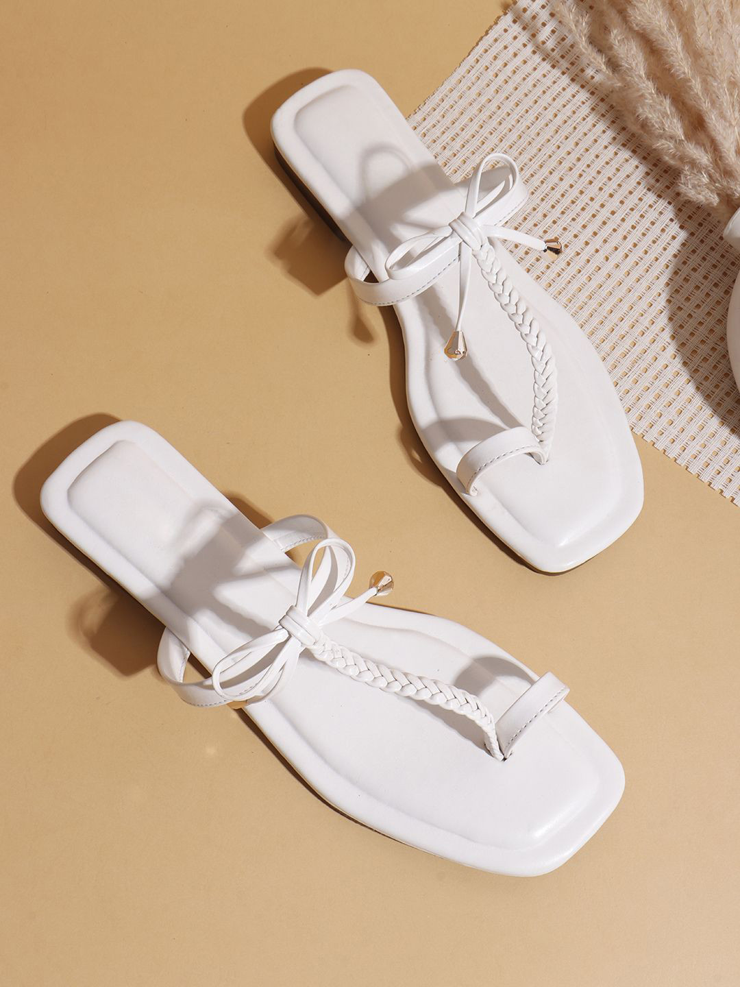 Try Me Women One Toe Flats with Bows