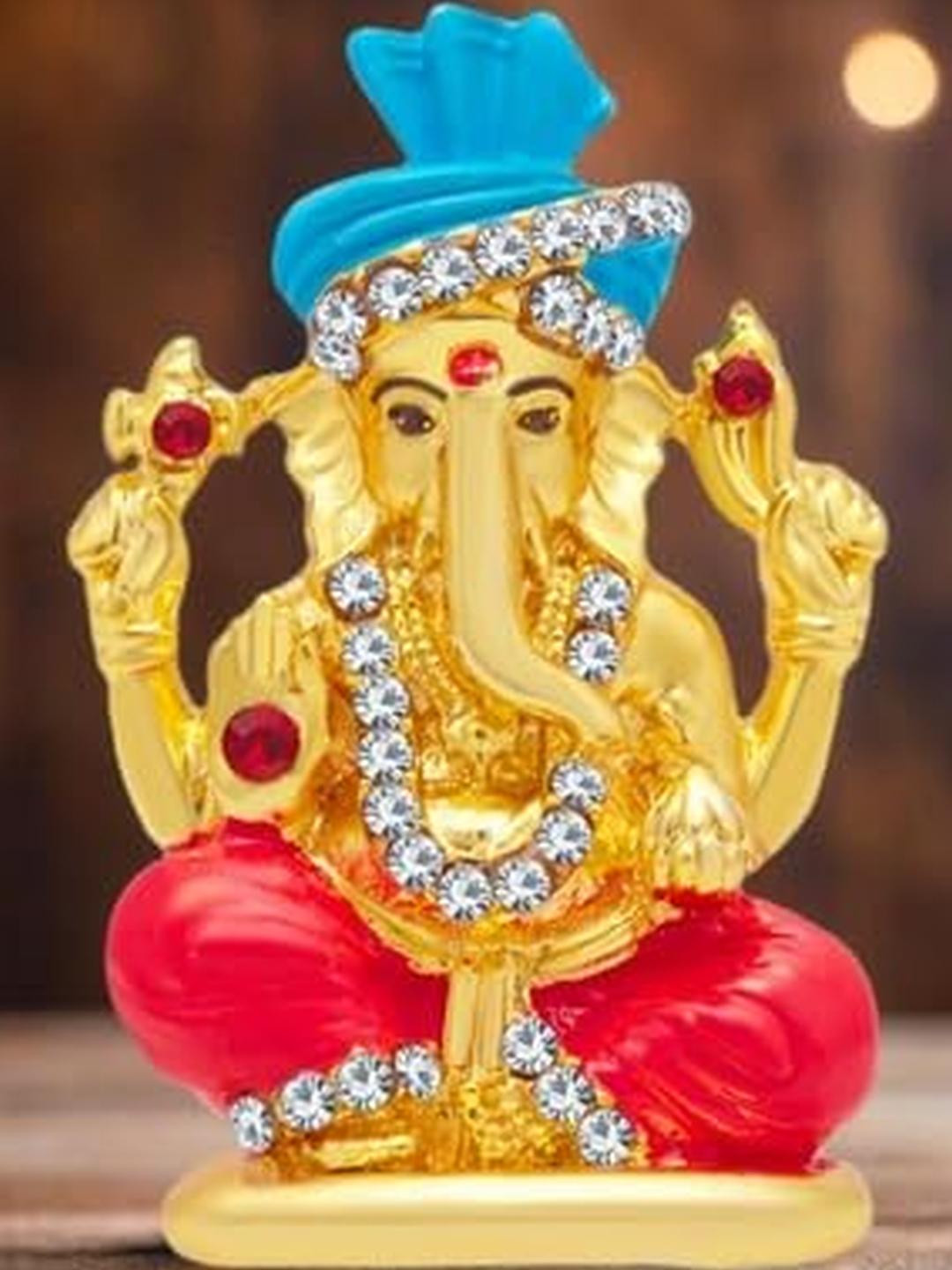 Kulin Metal Pagdi God Ganesh Showpiece
