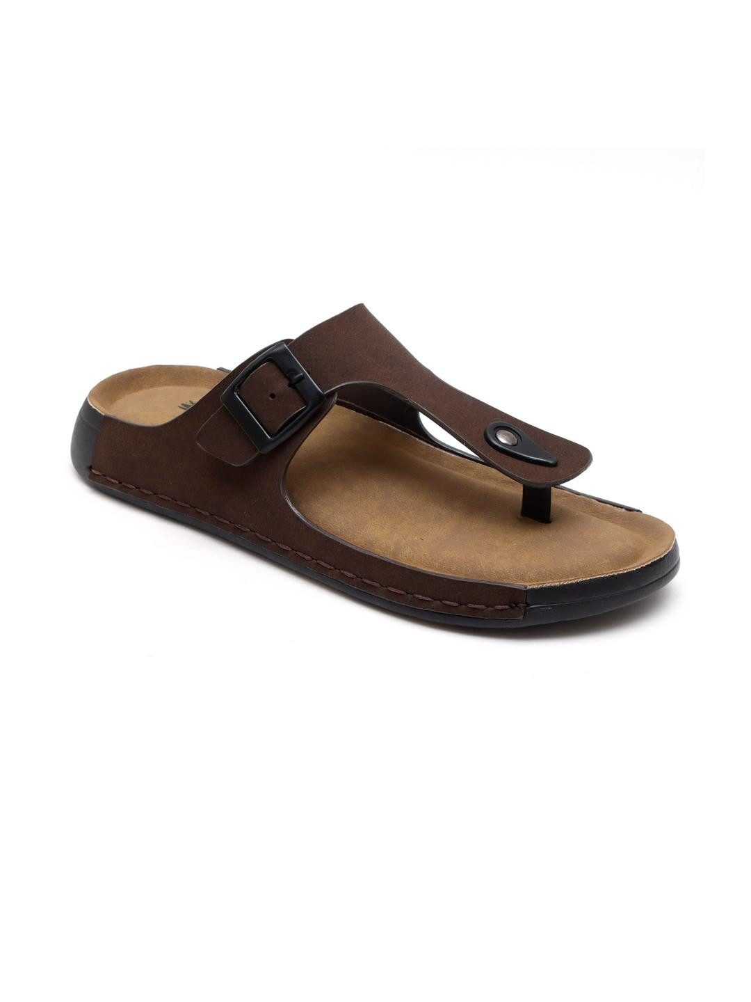 Kelsey Men Brown pair of comfortable Thong Sandals