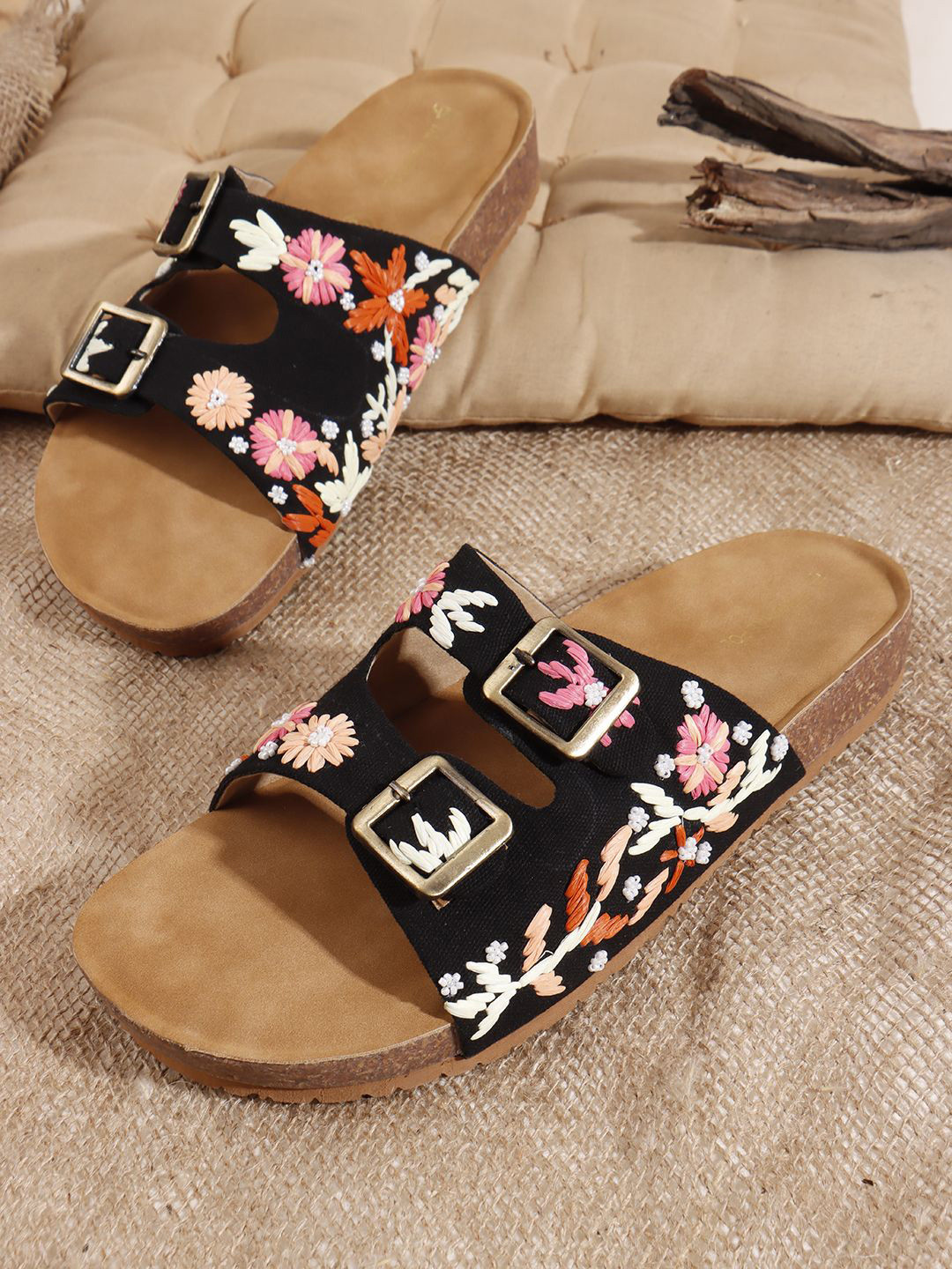 THE WHITE POLE Women Trending Embroidered Flats