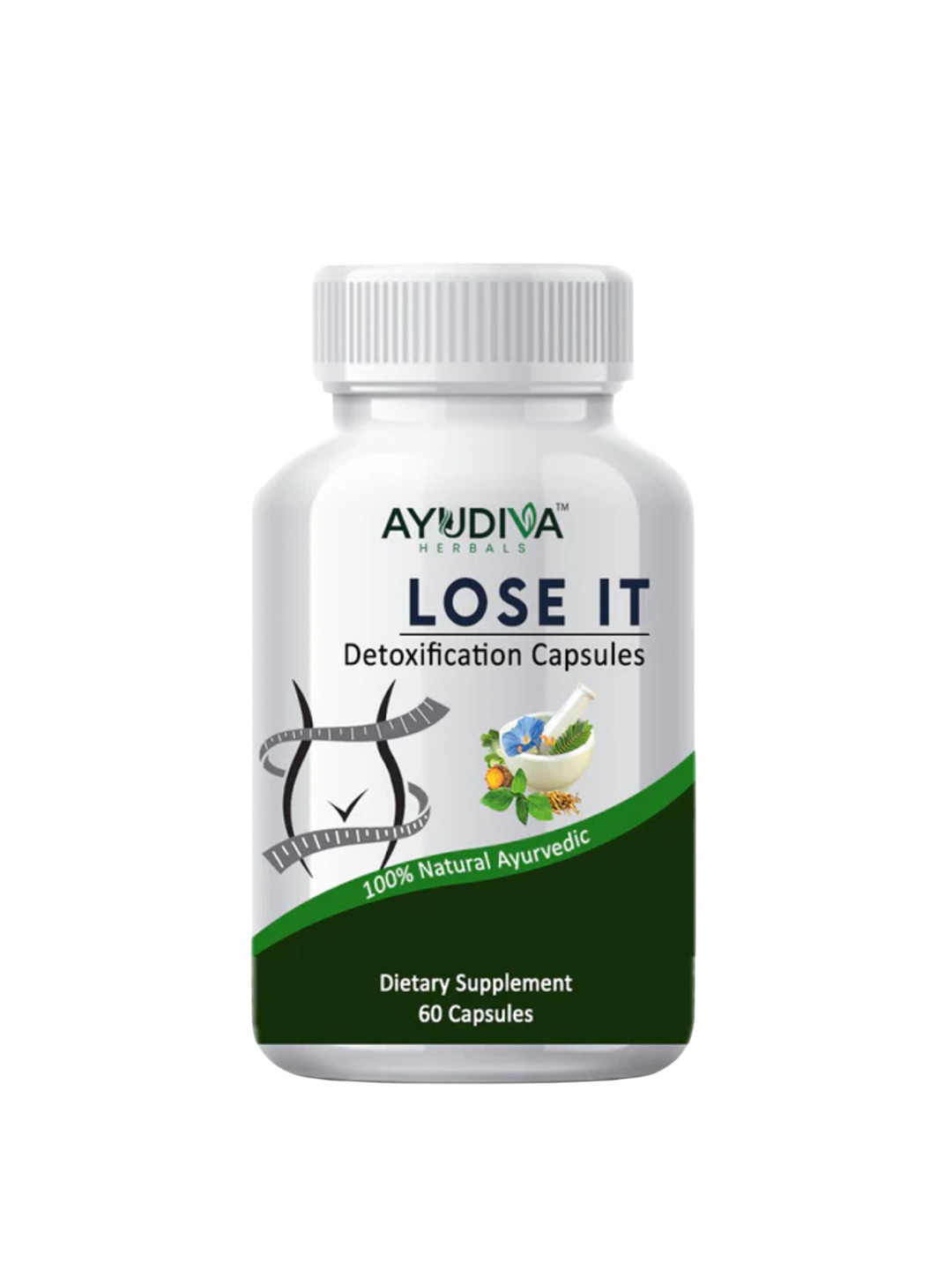 AYUDIVA HERBALS Lose It Detox Capsules- 60 Capsules