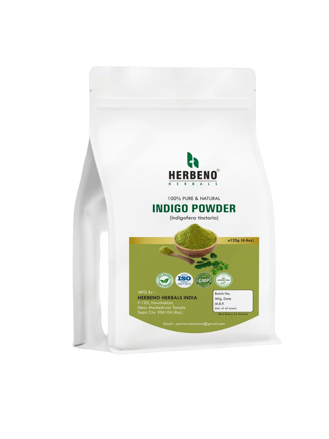 HERBENO Natural Indigo Powder - 125 g