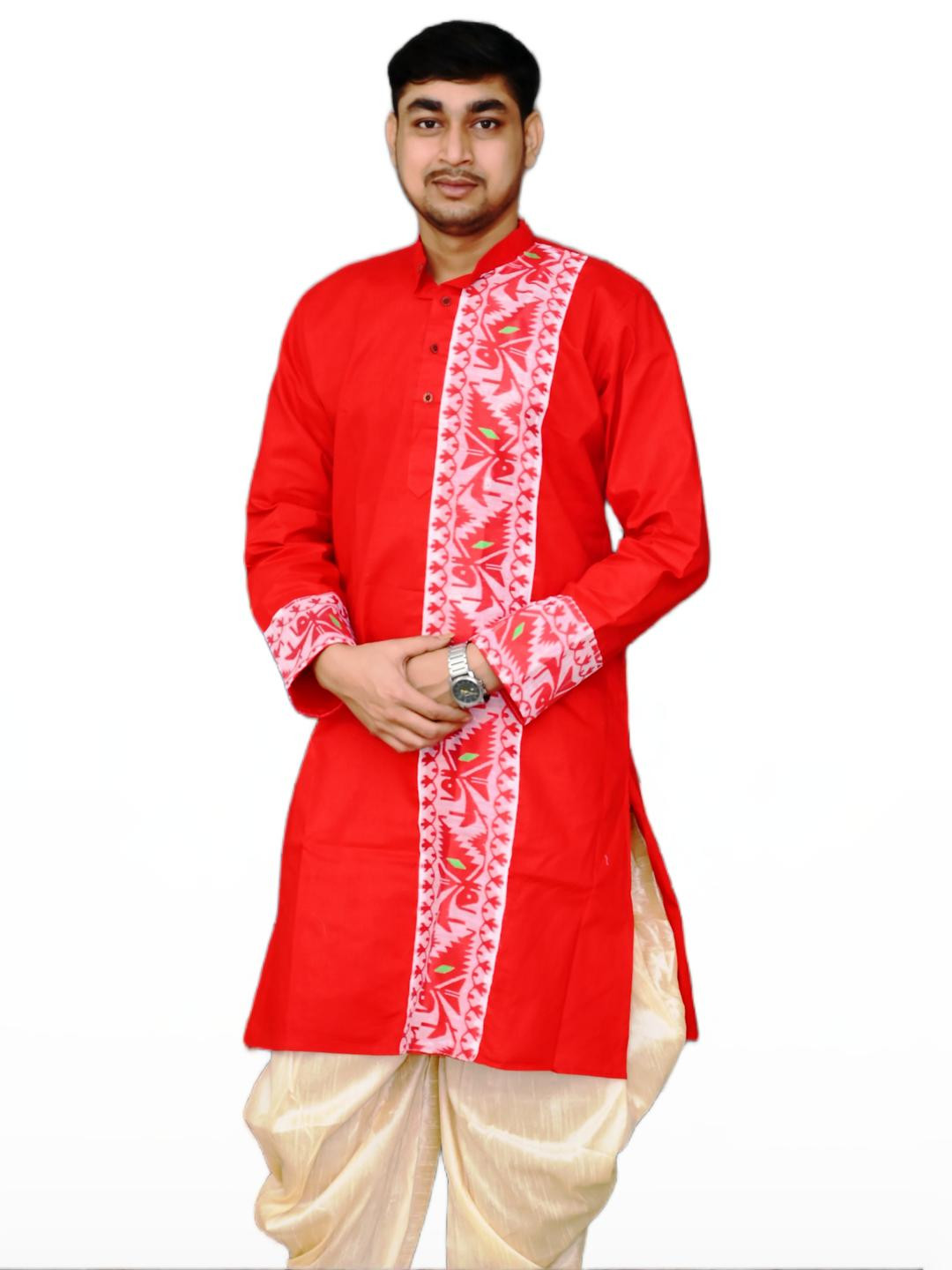 AMIT ONLINE Men Printed Pure Cotton Kurta