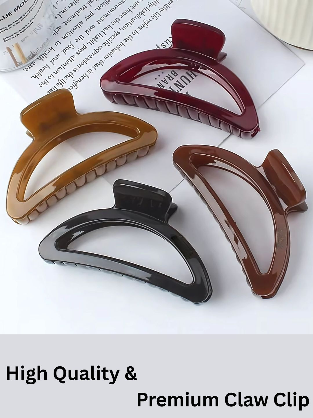 KOLORUP BEAUTY Women Set of 4 Claw Clip