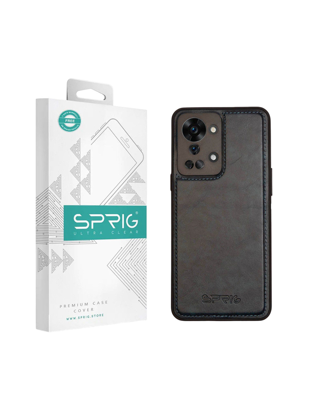 SPRIG OnePlus Nord 2T 5G Glossy PU Leather Back Cover