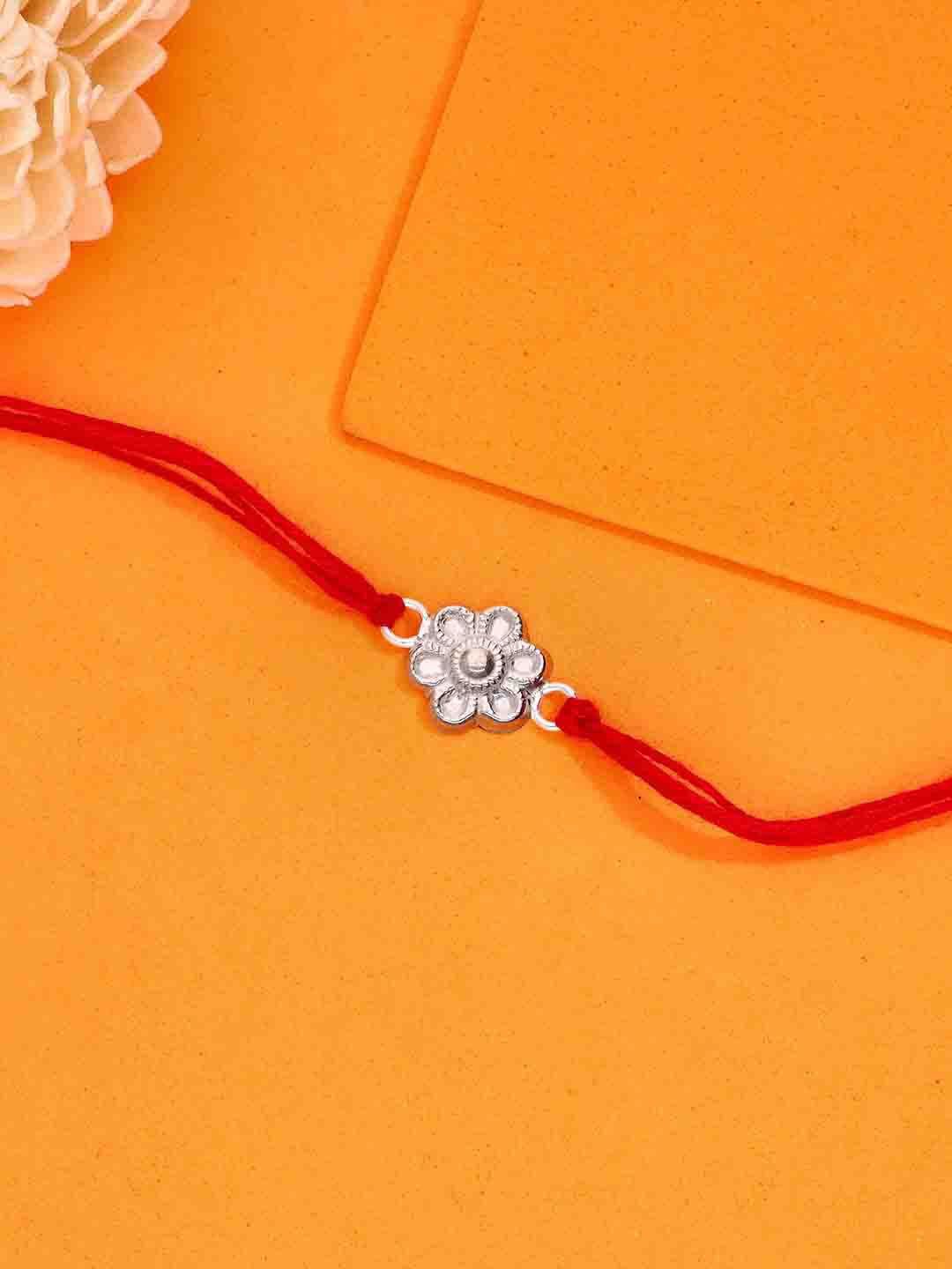 KAI JEWEL Floral Design Thread Rakhi