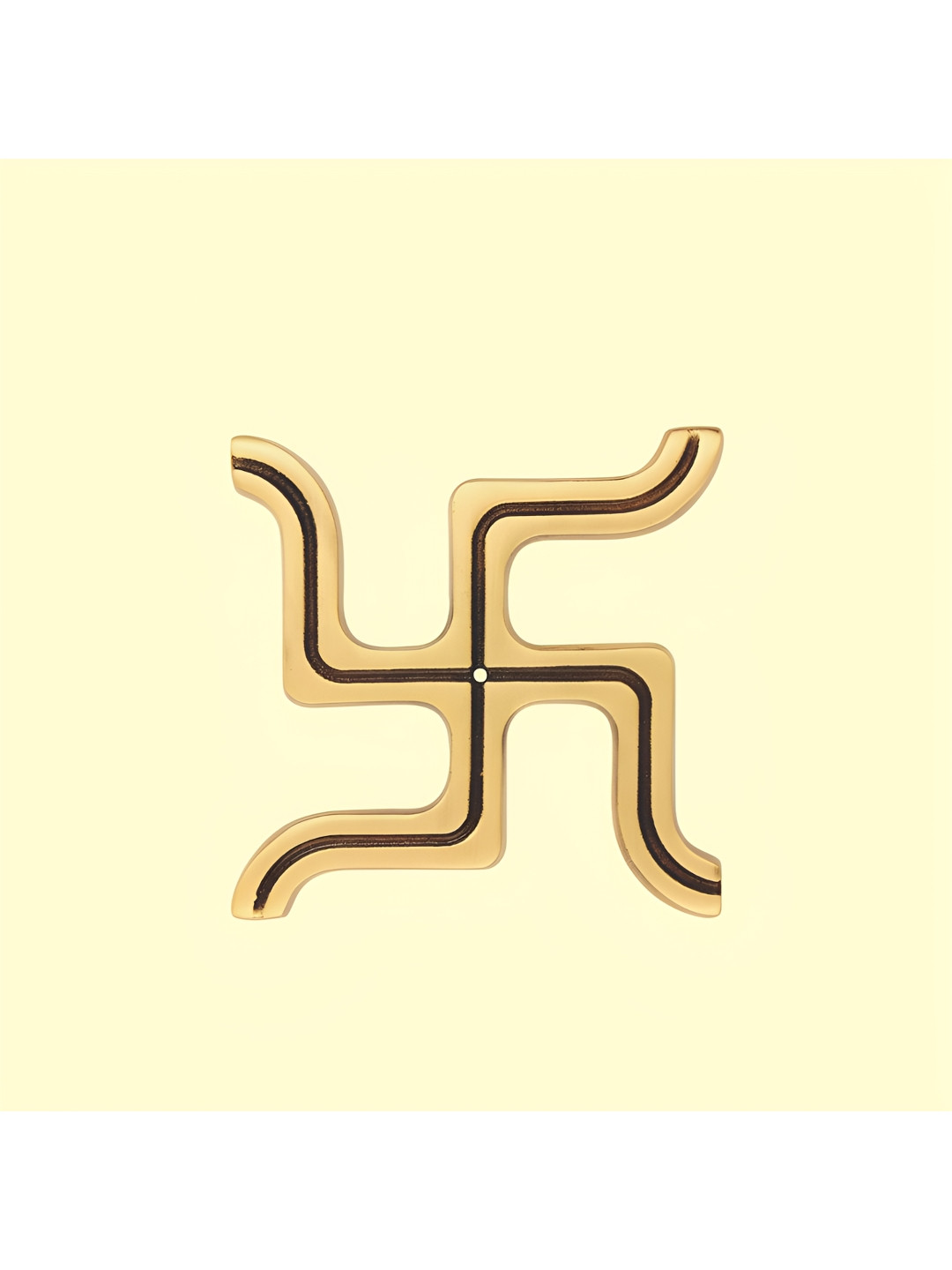 PLUS POINT Swastik Brass Ethnic Motifs Antique Hall 2Pcs Spiritual Wall Decor-35.4In