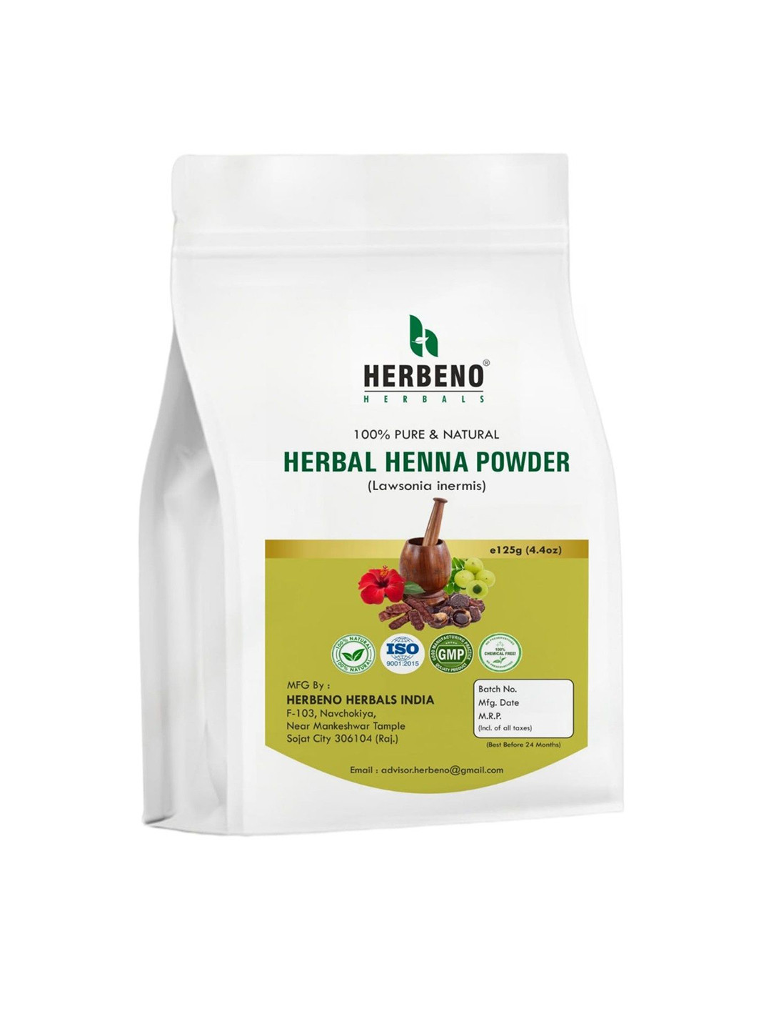 HERBENO Herbal Henna Powder - 125 g