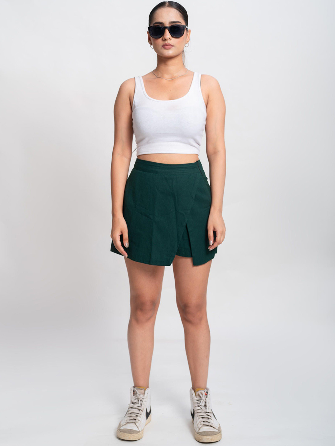 Me Craft Asymmetric Mini Skirt