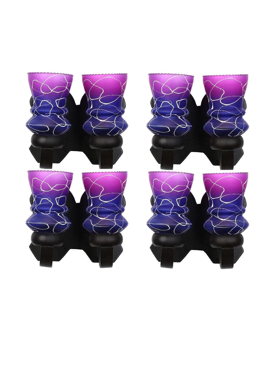 Somil Premium Designer Glass Wall / Night Lamp  Elegant & Stylish Dcor Accent for Modern Interiors, color- Pink, Firozi, White, Size, 29 X 24 X 28 CM