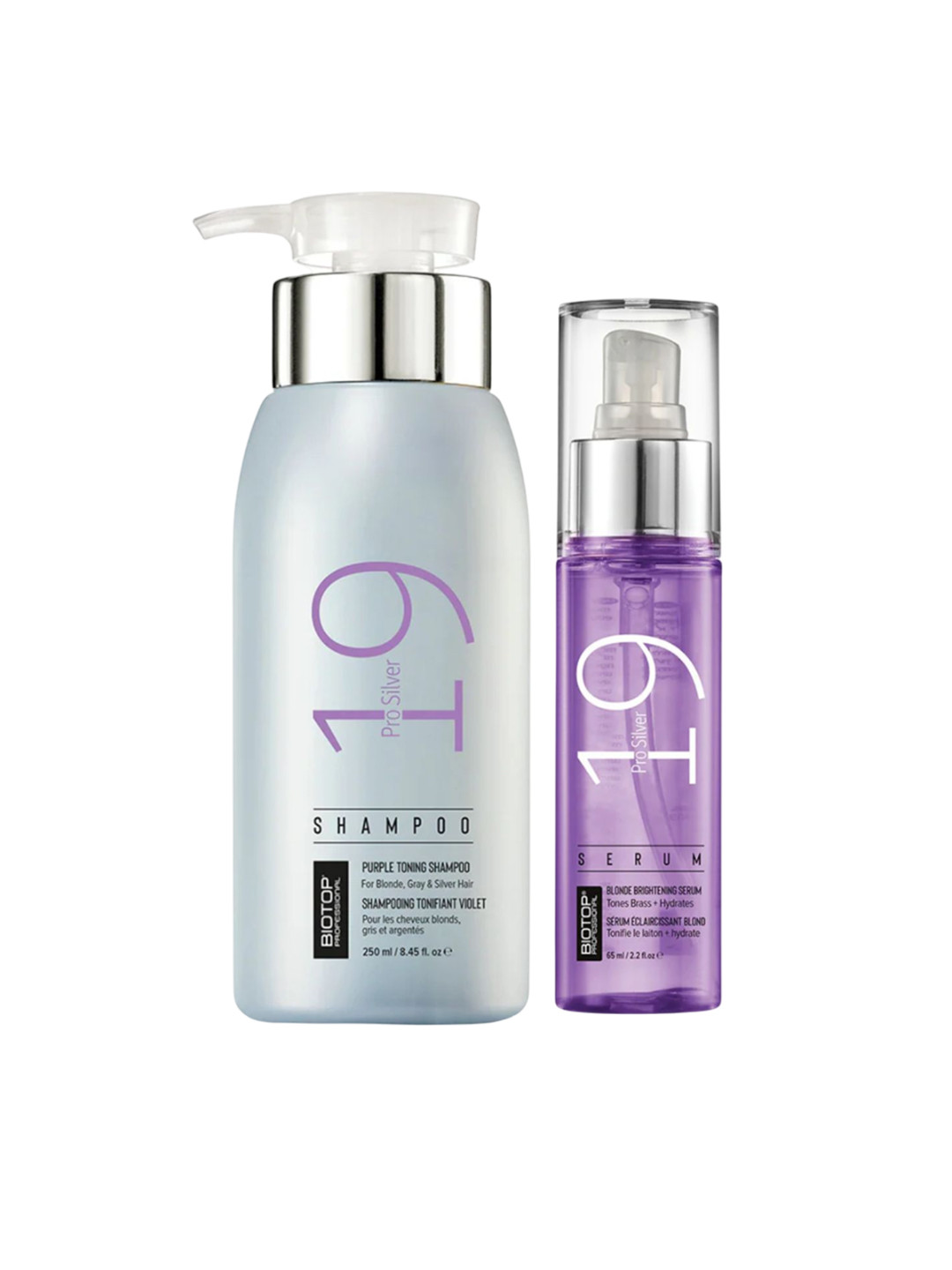 BIOTOP PROFESSIONAL Set Of 2 19 Pro Silver Shampoo- 250 ml & Serum- 100 ml