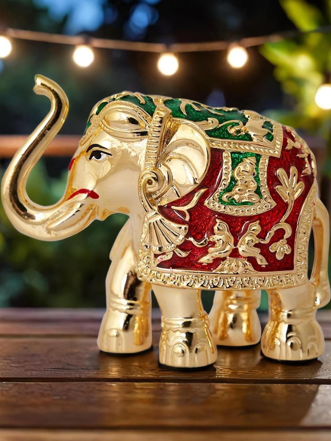 Kulin Resin Gold-Plated Elephant Statue