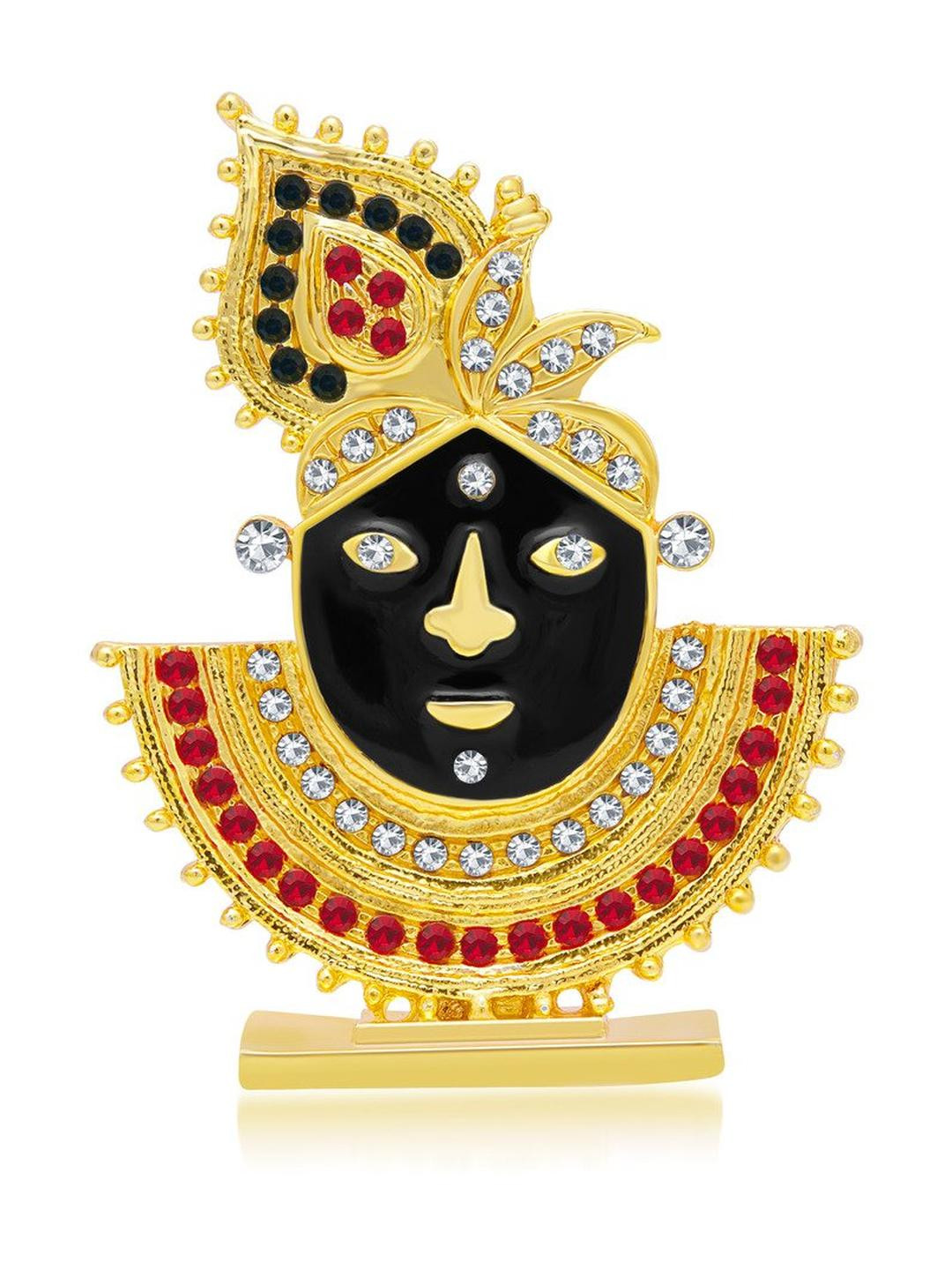 Kulin Metal Lord Krishna Face Idol