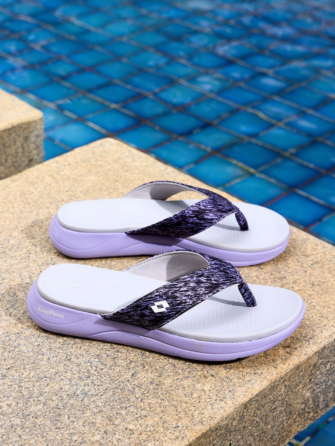 Lotto Women Evernote Purple Flip Flops