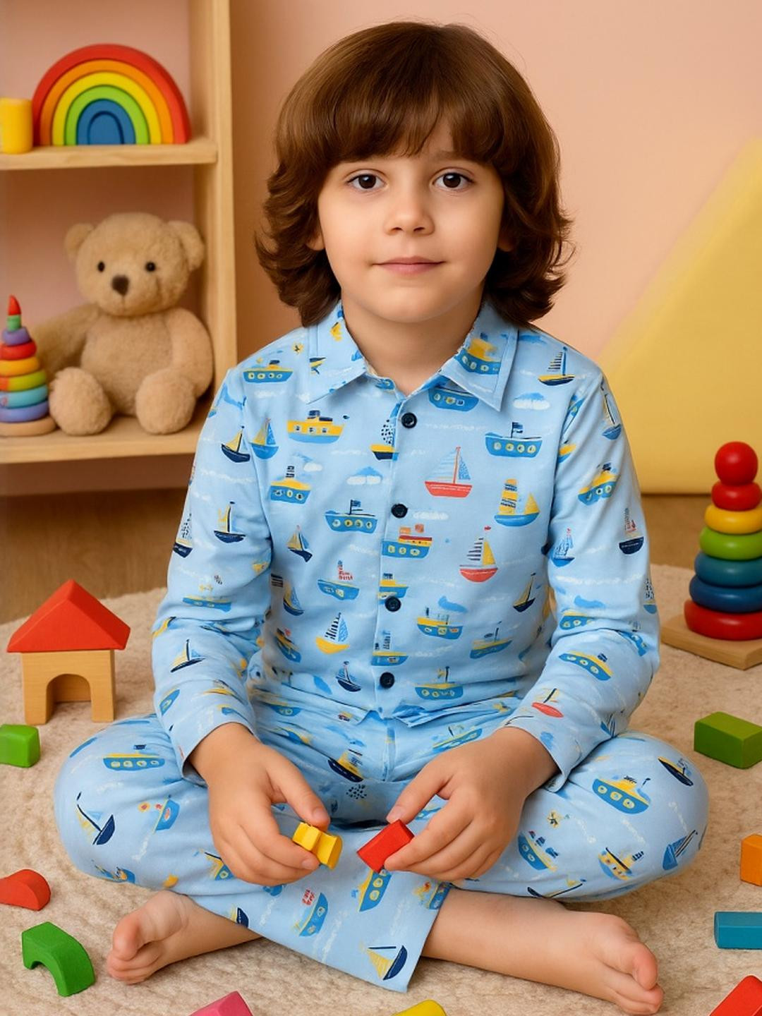 LEE BONEE Unisex Blue Clothing Set