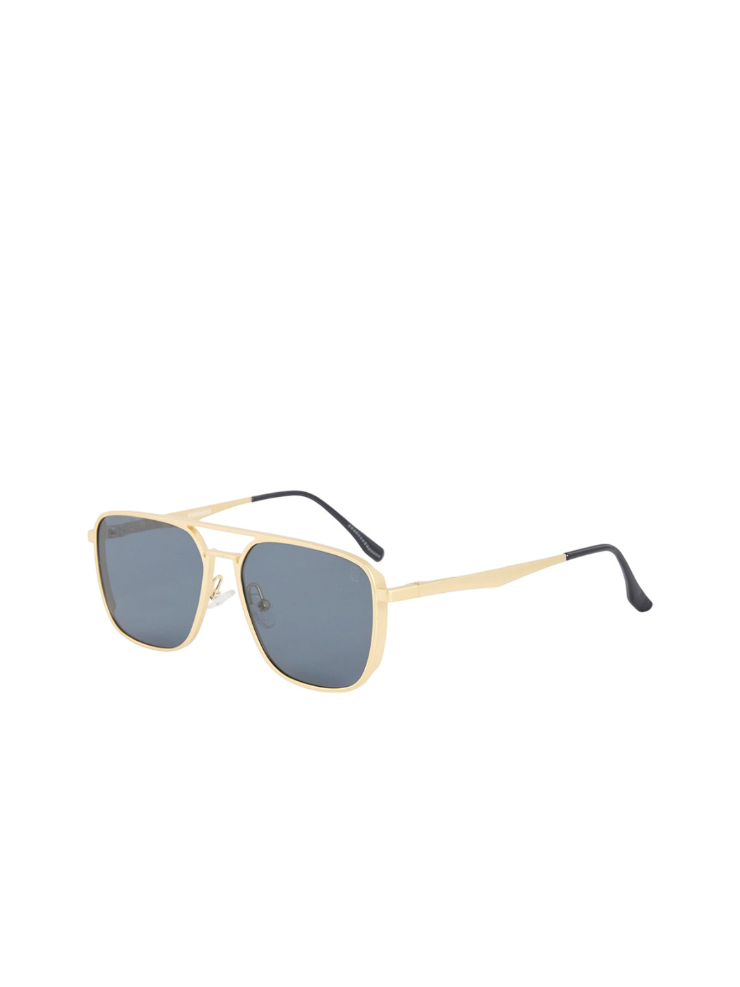 Espanshe Men Golden Mirage Rectangle Sunglass