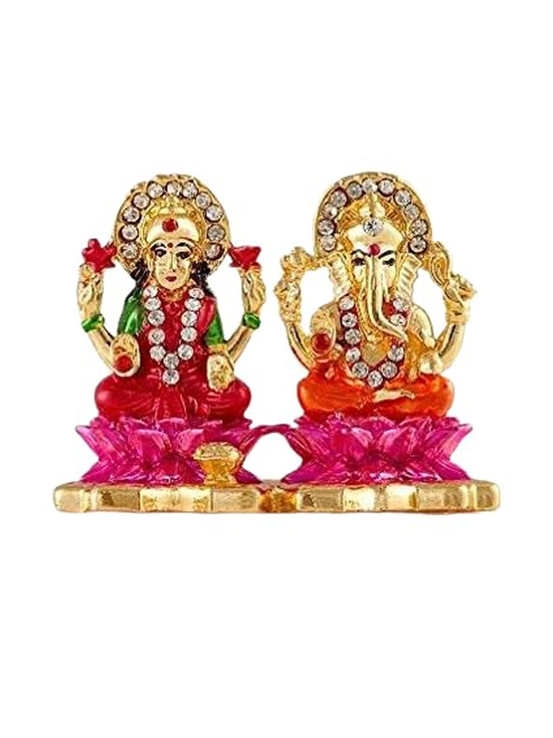 Kulin Metal Religious Idol of Lakshmi Ganesh Premium Statue