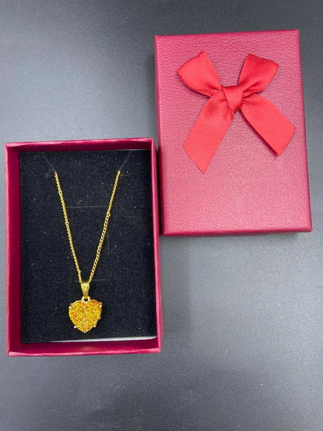 Psight Heart Shaped Pendant with Chain