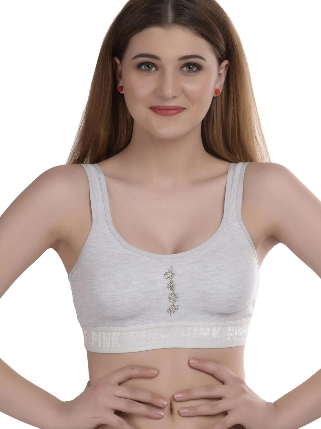 Samvar White Cotton Non-Wired Non Padded Minimizer Bra