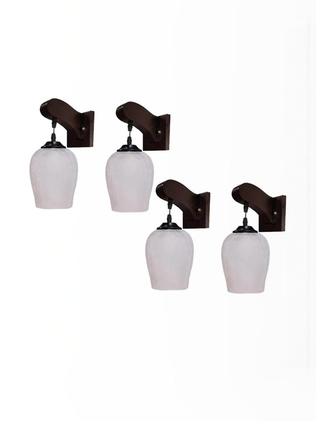 Somil Premium Designer Glass Wall / Night Lamp  Elegant & Stylish Dcor Accent for Modern Interiors, Color- Grey, Size:- 21 X 26 X 25 CM