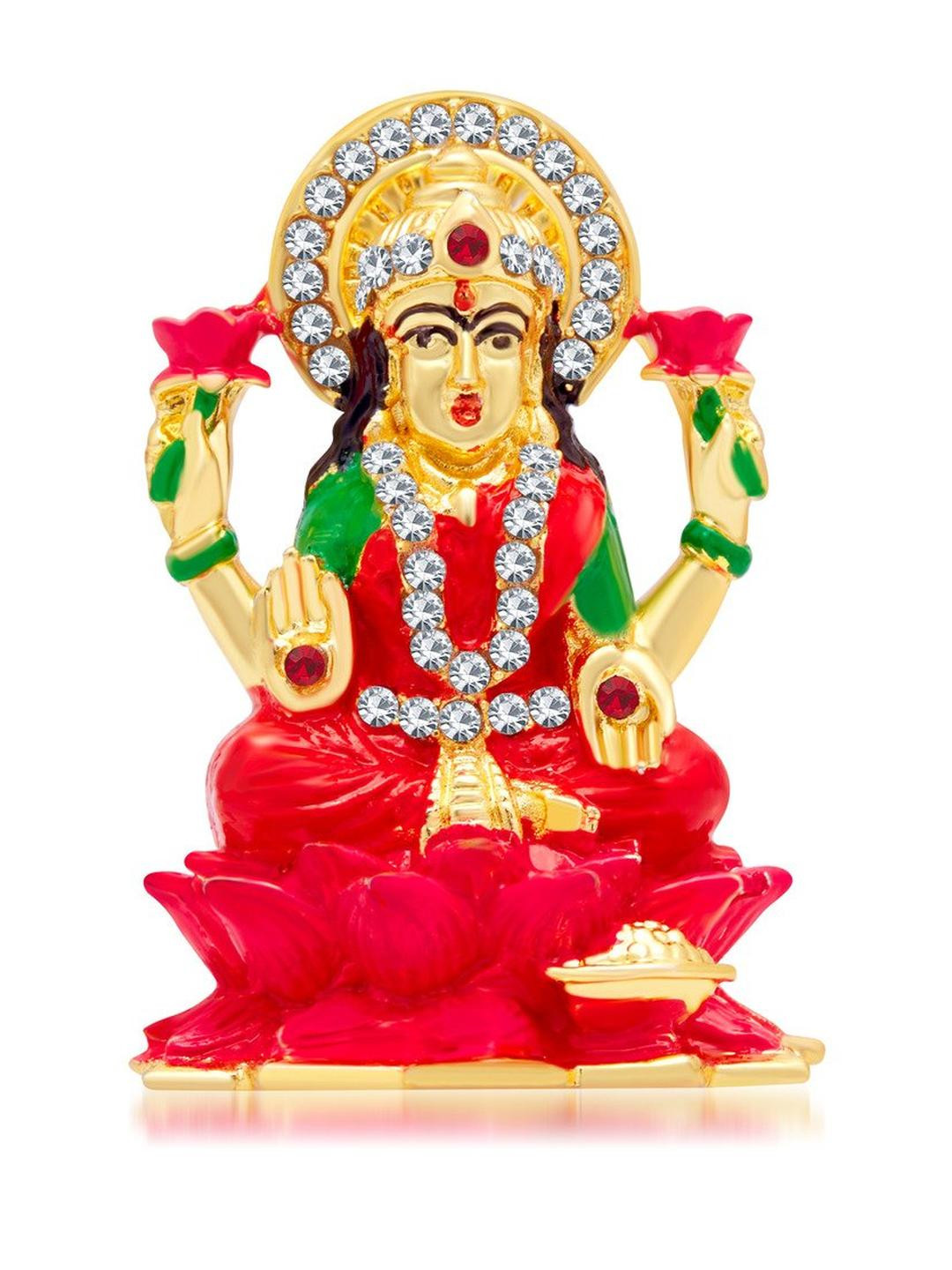 Kulin Metal Goddess Laxmi Idol On Lotus
