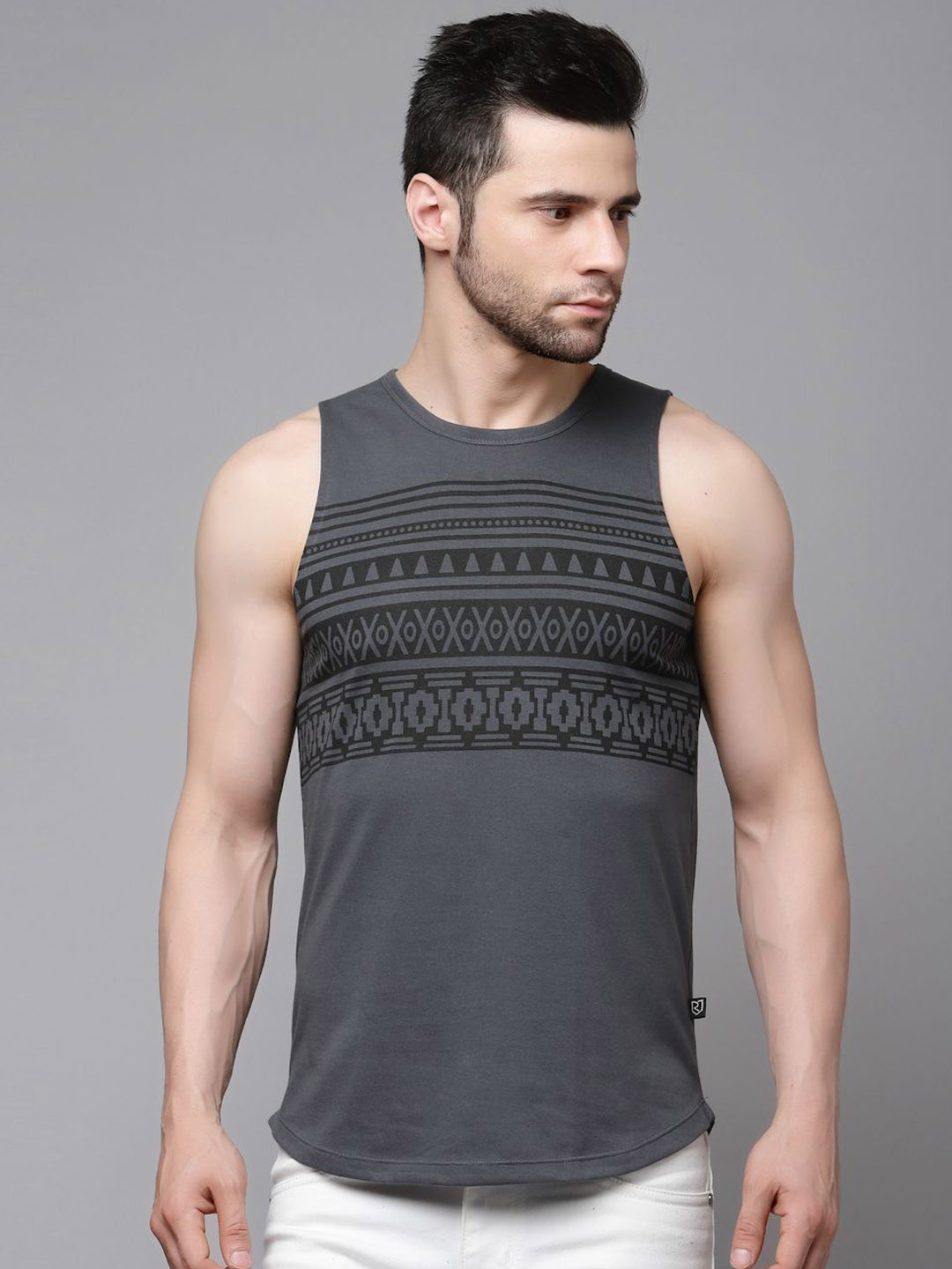 Metronaut Pure Cotton Round Neck Gym Vest MNT-SD02201034RL