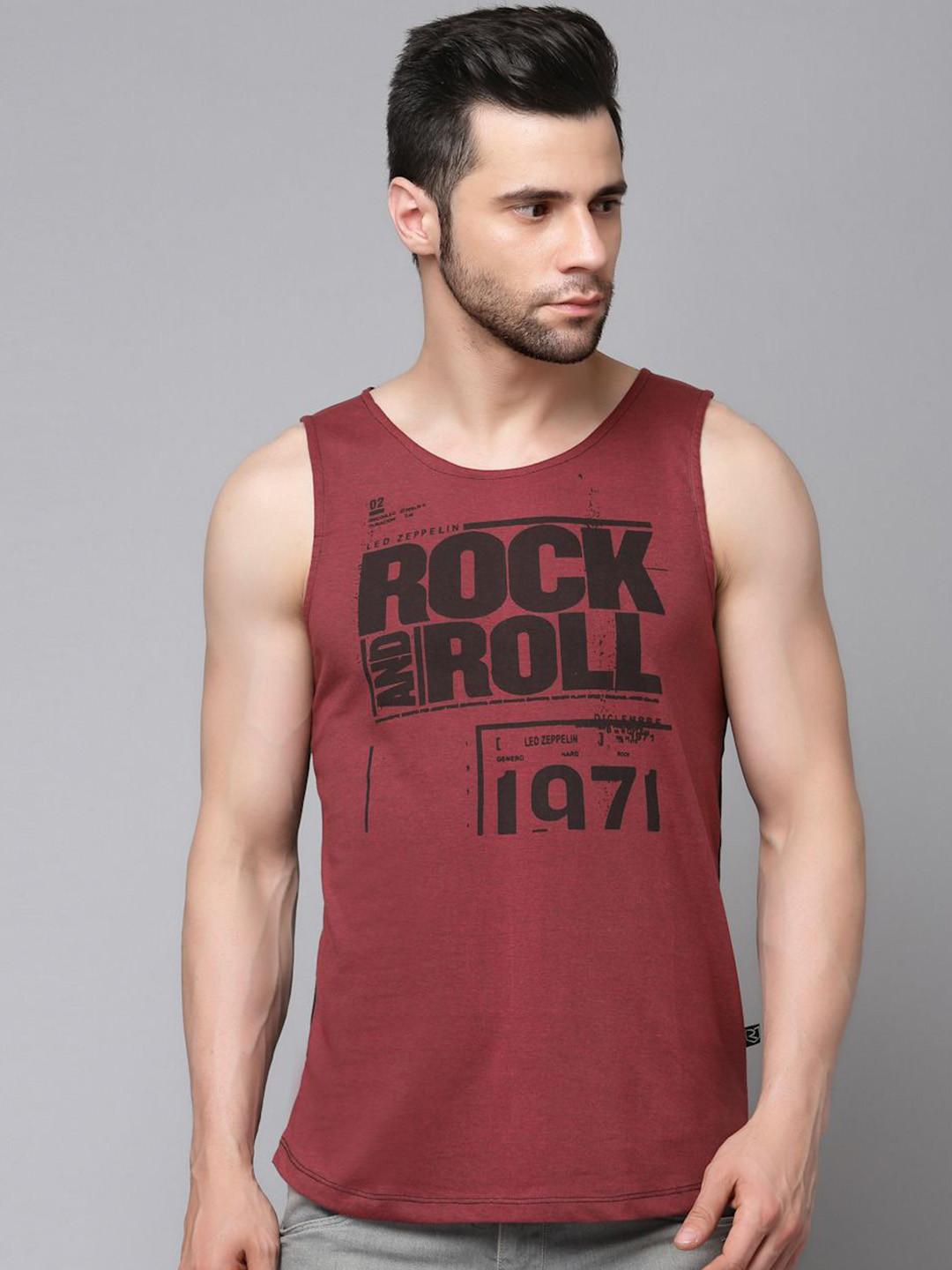 Metronaut Printed Pure Cotton T-Shirt Vest