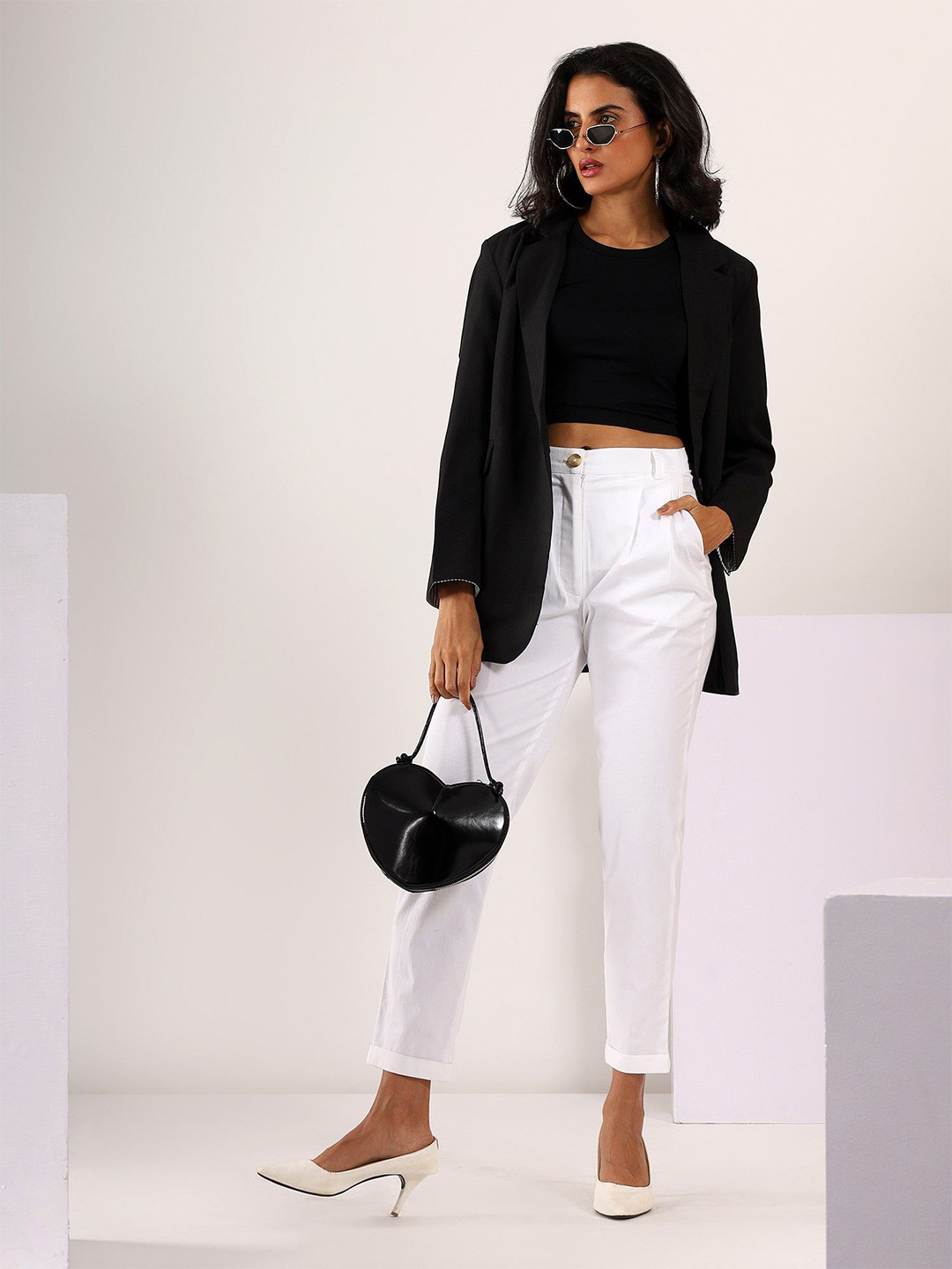 MABISH by Sonal Jain Tapered Stretchable Cotton Lycra Trouser