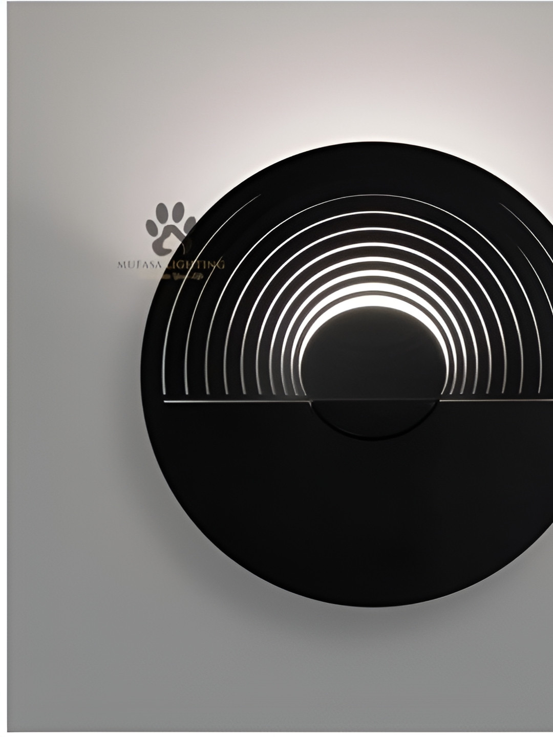 Mufasa Black Abstract Shaped Aluminium Wall Lamp