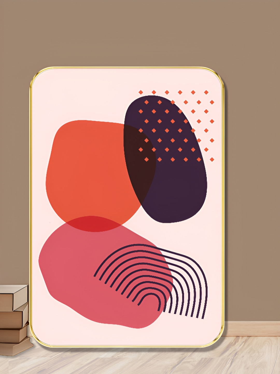 Livin'luxe Red & Pink Abstract Wall Art
