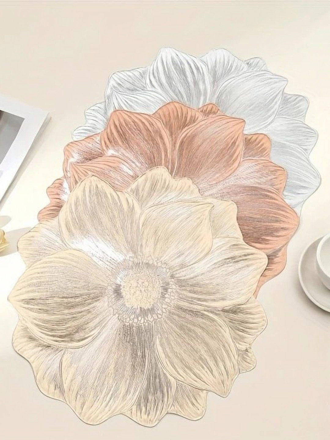 LooMantha Pack Of 3 Textured Table Placemat