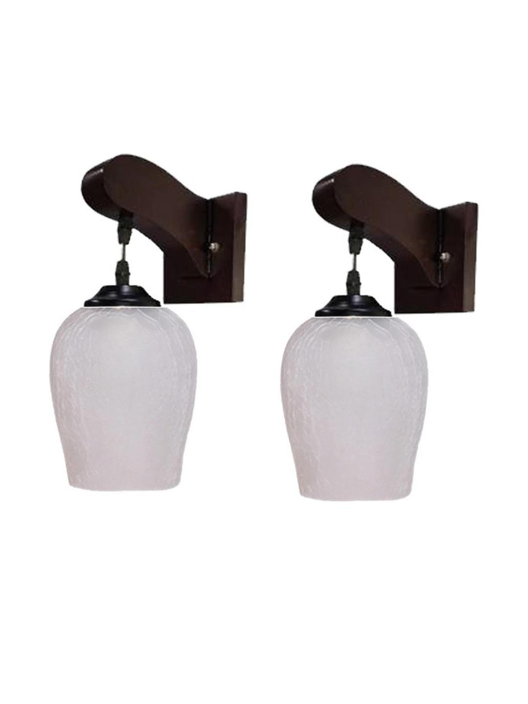 Somil Premium Designer Glass Wall / Night Lamp  Elegant & Stylish Dcor Accent for Modern Interiors, Color- Grey, Size:- 21 X 26 X 25 CM