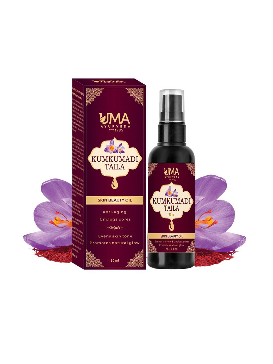 Uma Ayurveda Kumkumadi Tailam With Saffron - 30 ml