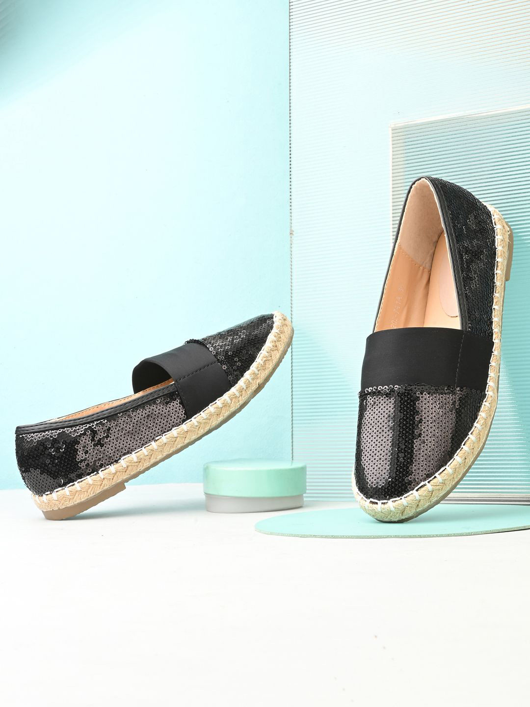 Valentino Women Round Toe Embellishments Espadrilles