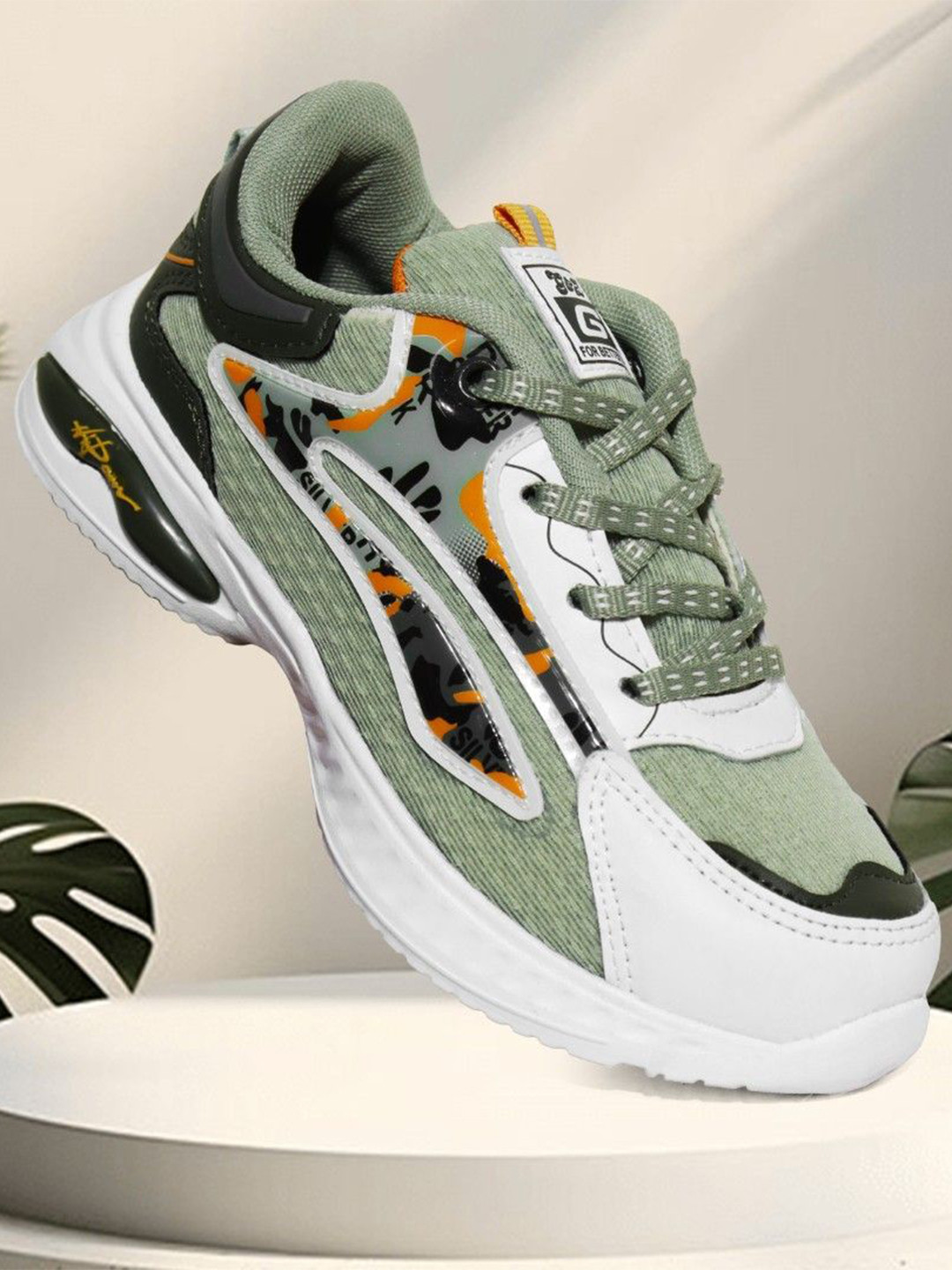 G&D Kids Synthetic Leather Marking Running Shoes