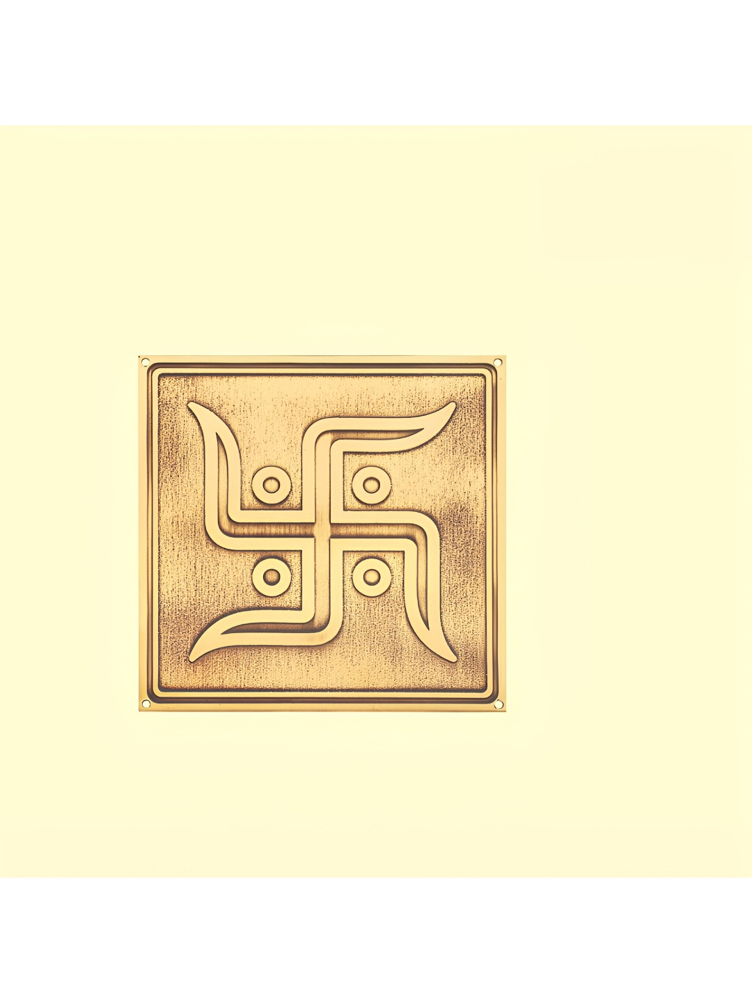 PLUS POINT Swastik For Door And Brass Glossy Hall Spiritual Wall Decor-59.1In