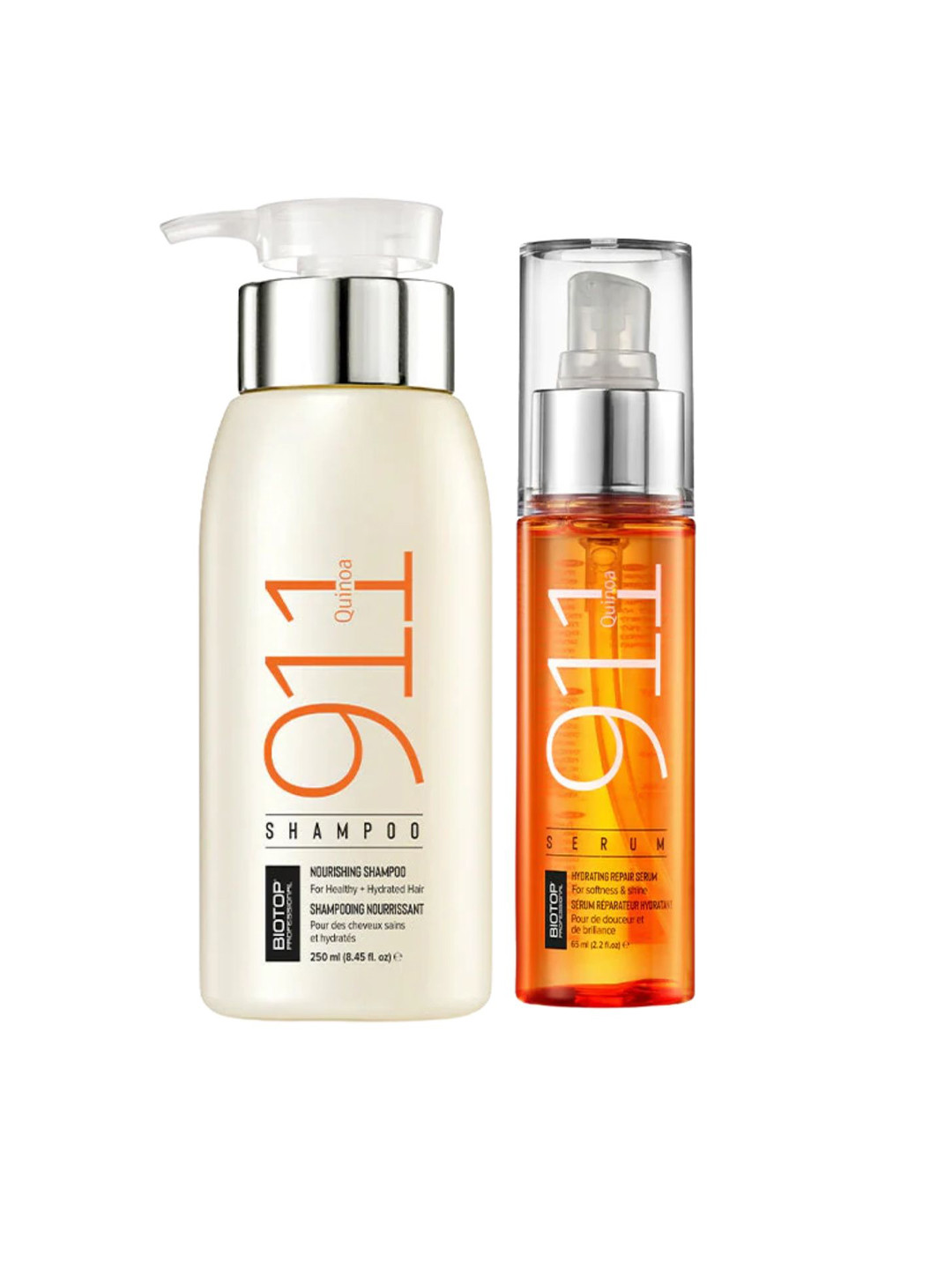 BIOTOP PROFESSIONAL Set Of 911 Quinoa Shampoo 250ml & Hair Serum 65ml