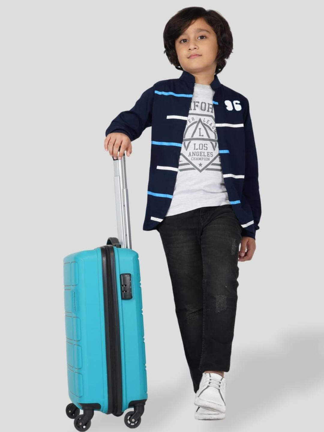 Jam & Sugar Navy Blue Boys Printed T-shirt