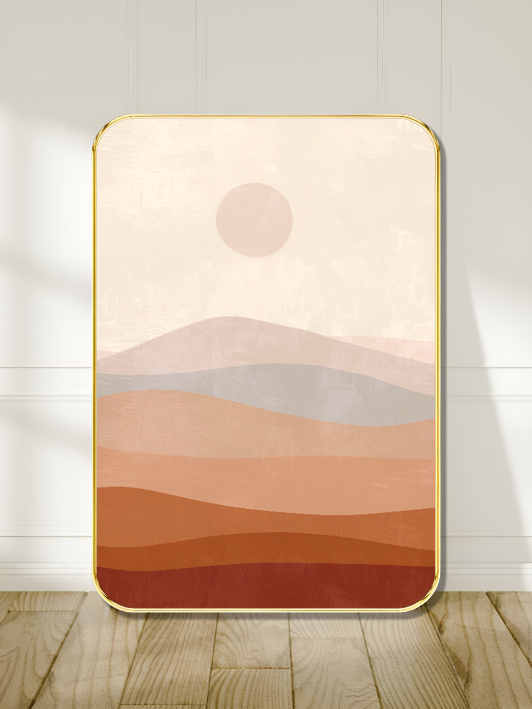 Livin'luxe Brown & Cream Colored Earth-Tone Printed Wall Art