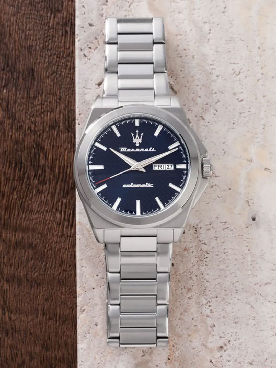 Maserati Classic Men Bracelet Style Analogue Multi Function Automatic Motion Powered Watch