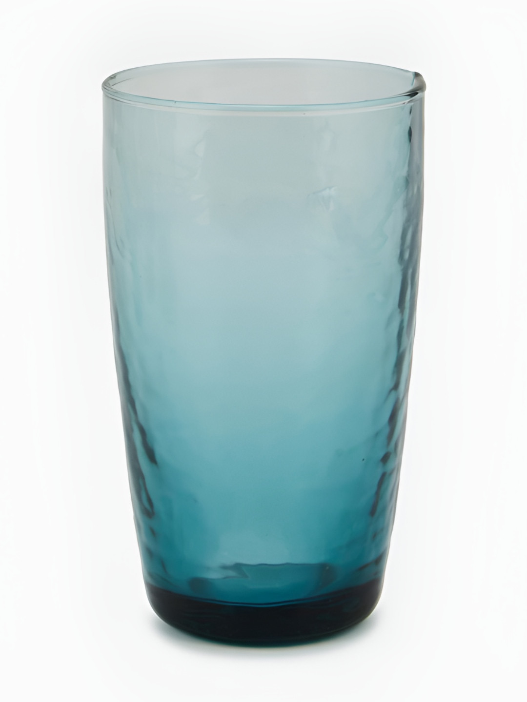 Fabindia Veda Teal Blue Textured 4 Pieces Glass Water Glass
