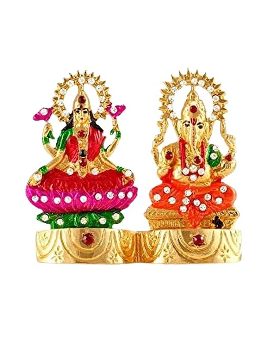 Kulin Metal Religious Idol of Lakshmi Ganesh Premium Statue